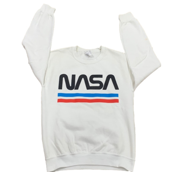 gildan Nasa white crewneck small - Picture 1 of 8